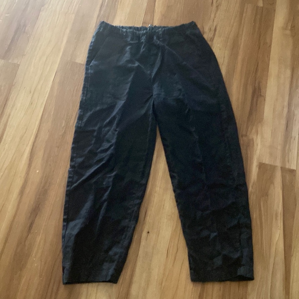 Quince linen black pants small / medium NWOT